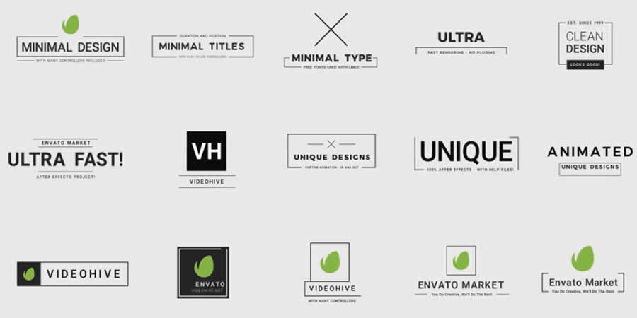 Clean & Minimal After Effects Titles