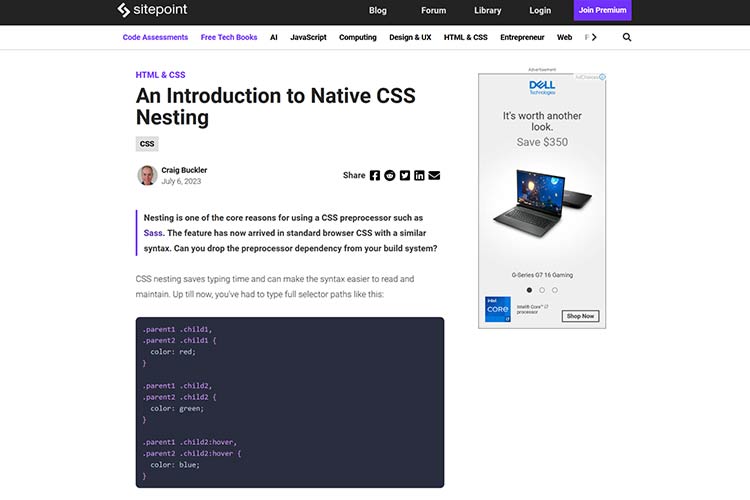 An Introduction to Native CSS Nesting