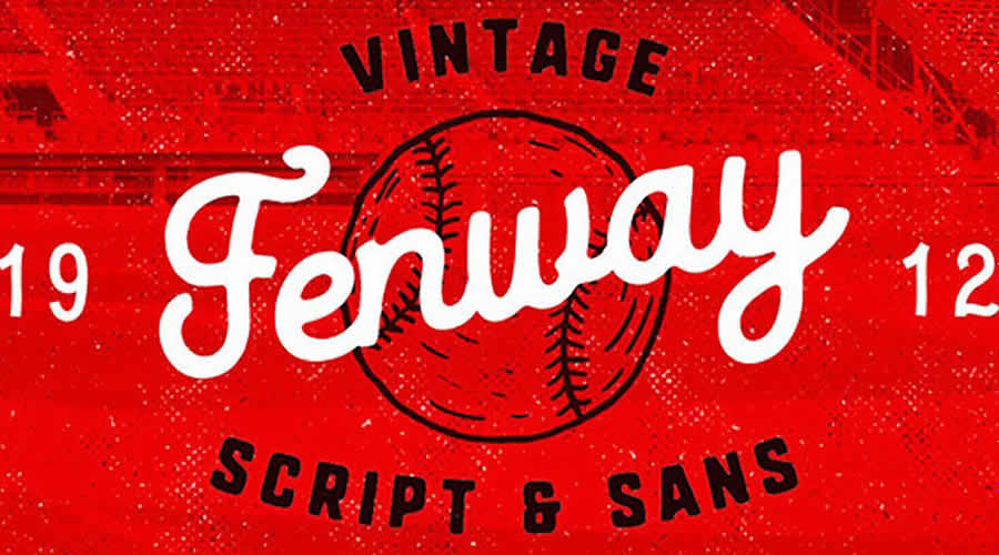 Fenway Vintage Script & Sans Free Retro Font Family