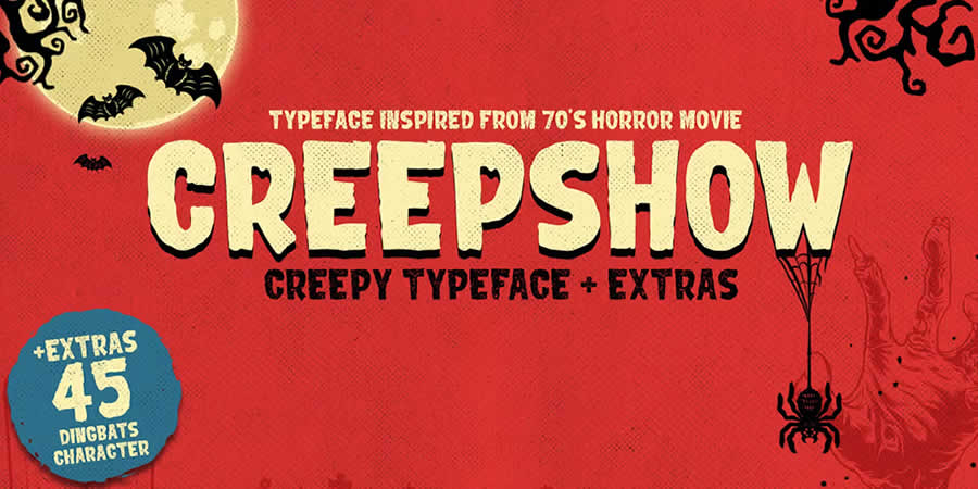 Creepshow Horror Font Gaming Font Video Games