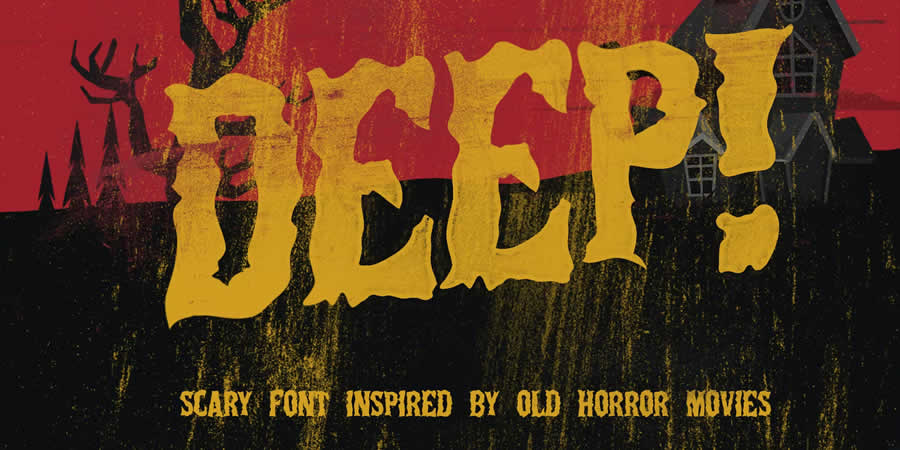 Deep Horror Vintage Gaming Font Video Games