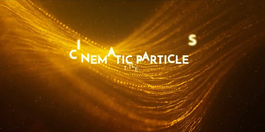 Cinematic Particles Titles for After Affects