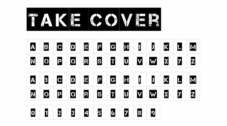 Take Cover Free Font