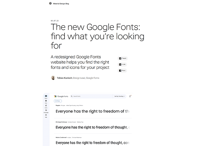 The new Google Fonts: find what you're looking for
