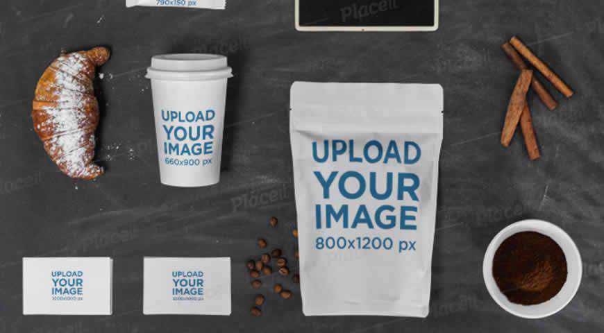 Coffee Cup Business Cards Photoshop PSD Mockup Template