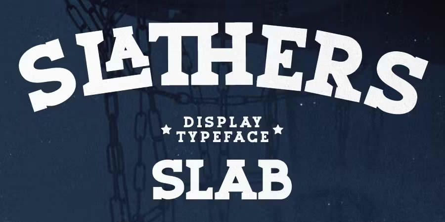 Slathers Ligature is a top free slab serif font family for designers