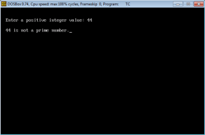 C++ Program to find Prime Number or Not using For Loop