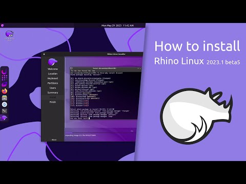 How to install Rhino Linux 2023.1 beta5