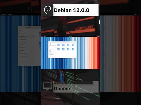 Debian 12.0.0 "Bookworm" Quick Overview #shorts