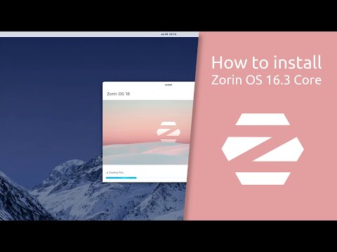 How to install Zorin OS 16.3 Core