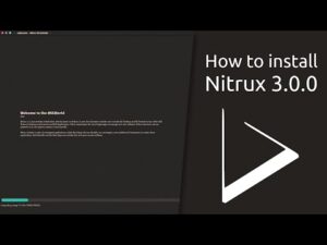 How to install Nitrux 3.0.0