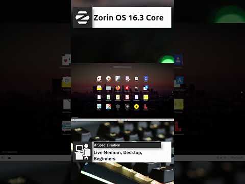 Zorin OS 16.3 Core Quick Overview #shorts