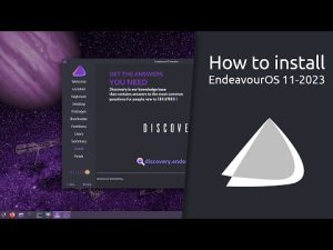 How to install EndeavourOS 11-2023