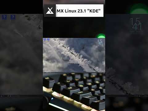 MX Linux 23.1 KDE Quick Overview #shorts