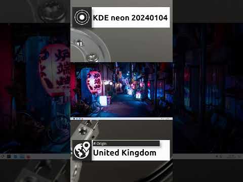 KDE neon 20240104 Quick Overview #shorts