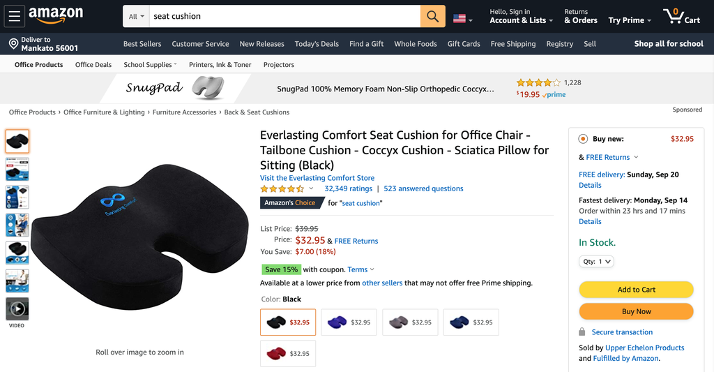 A Trending Seat Cushion on Amazon