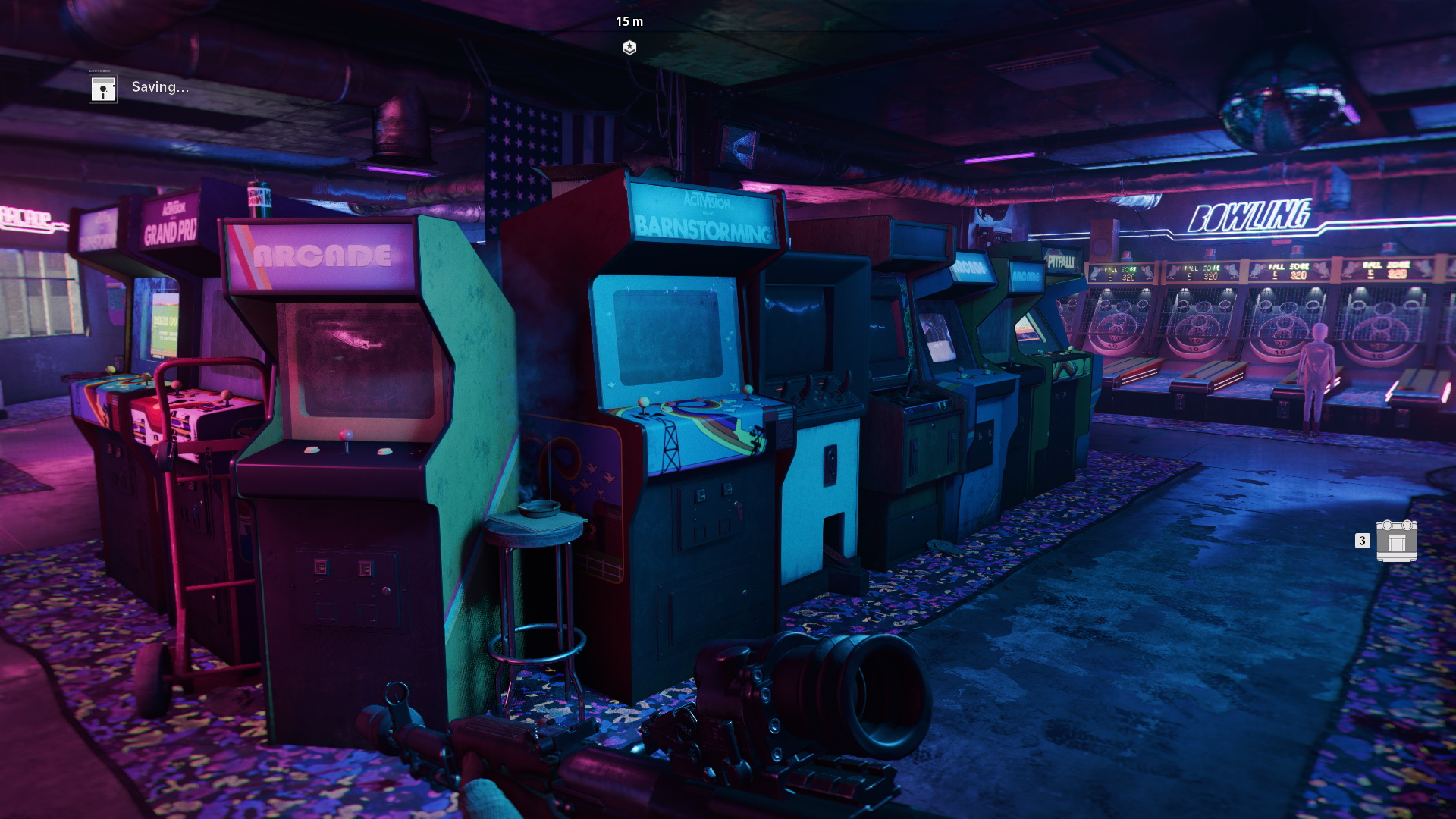 Arcade machines in Call of Duty - you'll need to pass this bit to get to Operation Chaos evidence.