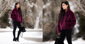 A Cute & Chic Fur Coat Outfit for Winter (Why You Need a Fur Bomber!)