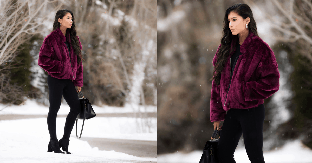 A Cute & Chic Fur Coat Outfit for Winter (Why You Need a Fur Bomber!)