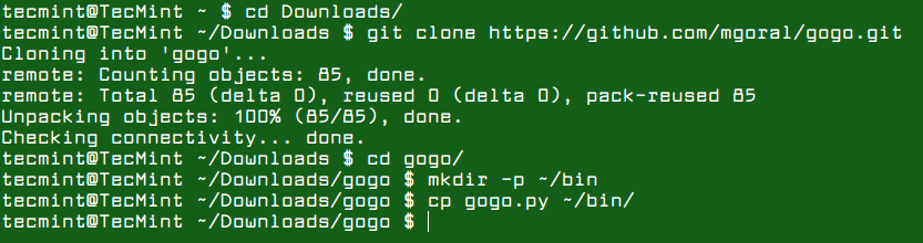 Gogo - Create Shortcuts to Directory Paths in Linux