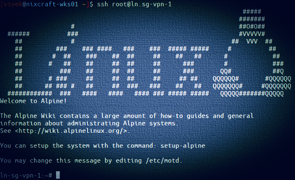 Linux and Unix Display banner or message before OpenSSH authentication