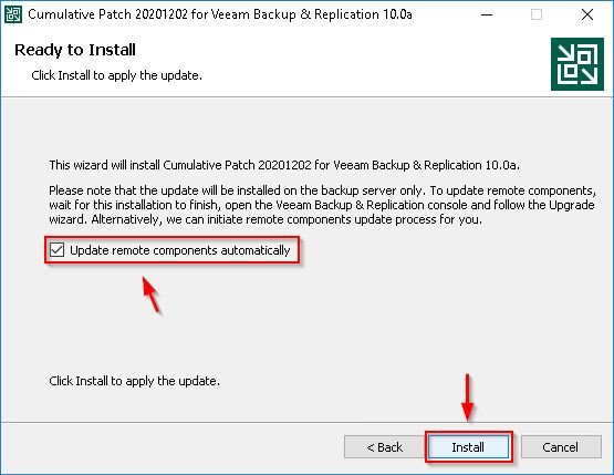 Veeam v10: Cumulative Patch 20201202 released