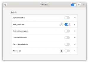 GNOME Extensions app