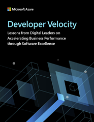 Developer Velocity report screenshot.