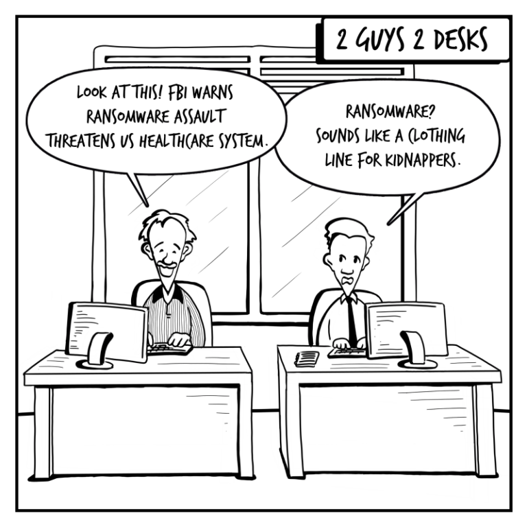 2 Guys 2 Desks – Ransomware Line