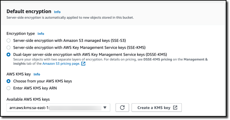 New – Amazon S3 Dual-Layer Server-Side Encryption with Keys Stored in AWS Key Management Service (DSSE-KMS) | Amazon Web Services